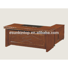 Executive office desk wooden veneer upholstery, Office desk accessories for sale (A-31)